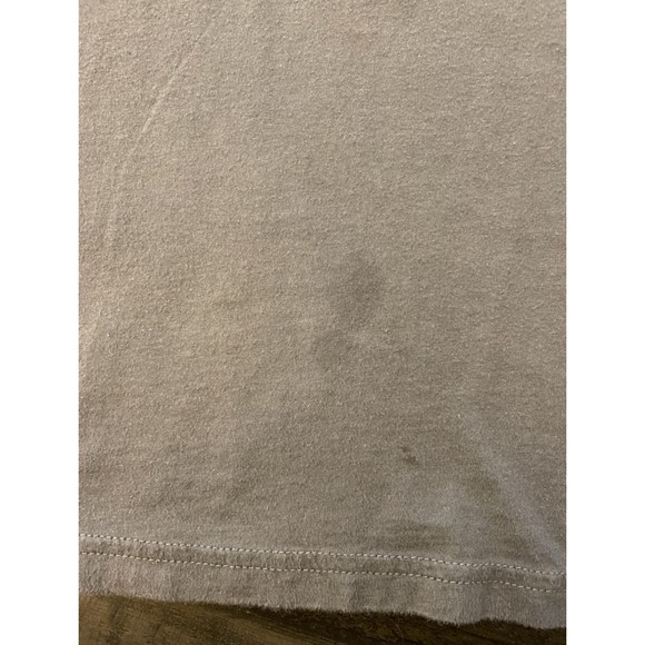 Gray and Purple Ringer Tee with Studded Cross-Sz L - Picture 5 of 9